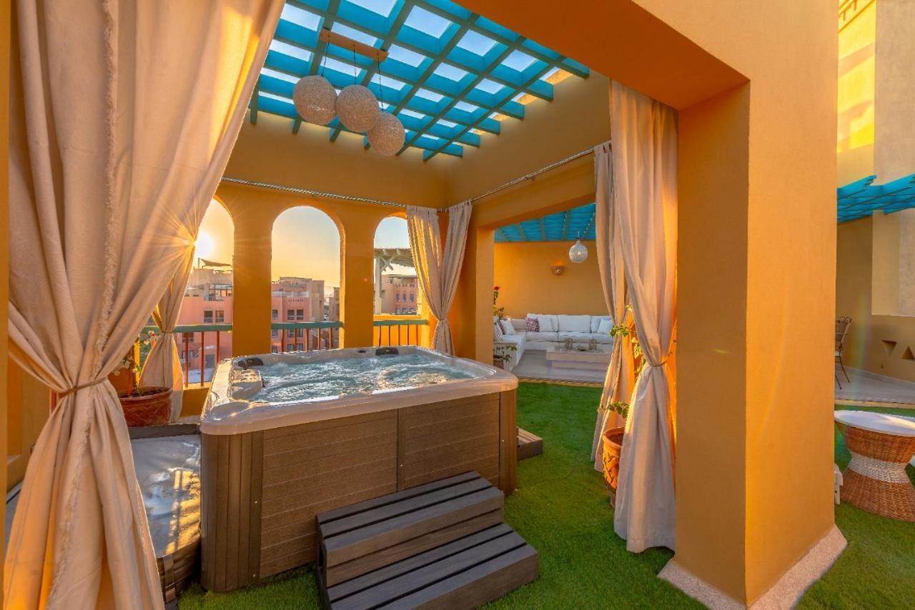 Heated Jacuzzi 2Br Apartment On Yacht View 洪加達 外观 照片